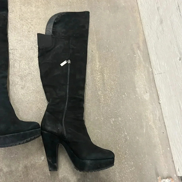 Mimosa suede platform over the knee boots - Picture 3 of 8